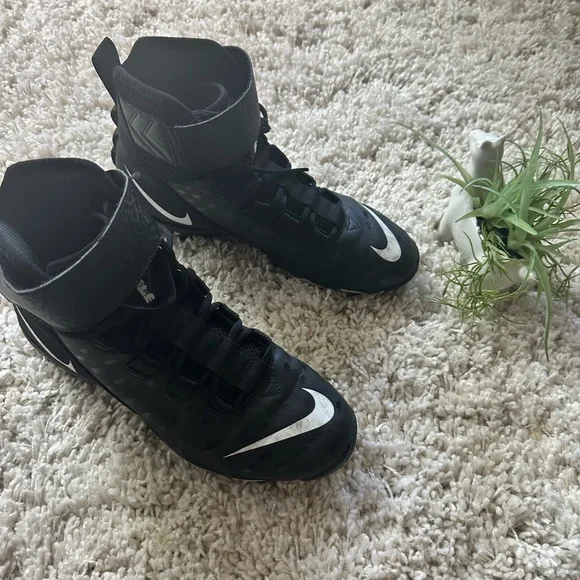 Nike FastFlex alpha cleats sneaker shoe swoosh black & white men’s size … - Picture 3 of 5